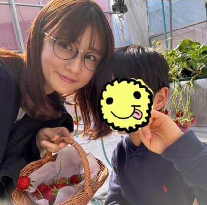 「春休みを満喫！」小倉優子、自身の子どもたちといちご狩りに行った様子を公開