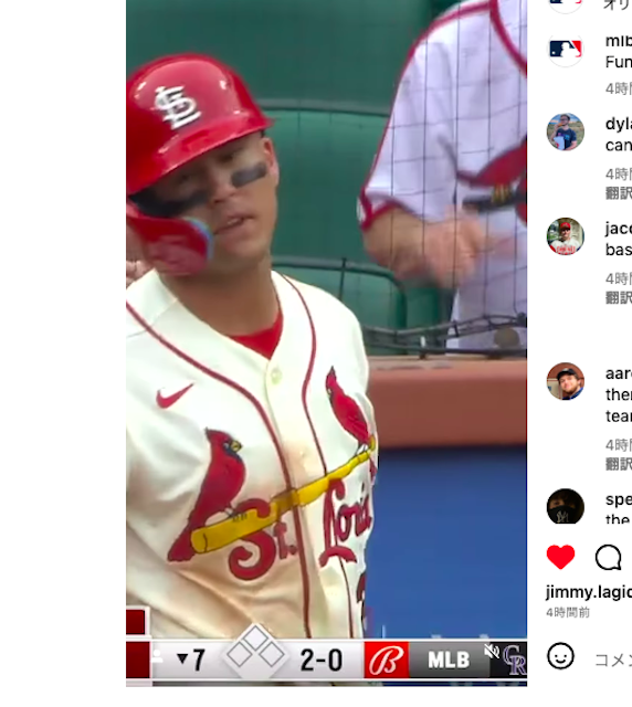 ヌートバーの打席中に乱入者が❗️❓