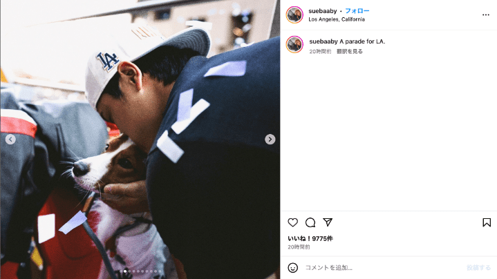 大谷翔平「デコピン吸い」の写真も　ドジャースのスタッフが公開