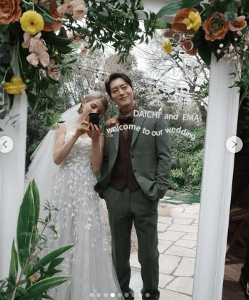 「人生で最も幸せな1日」山口大地、幸せいっぱいのガーデンウエディング写真を公開！