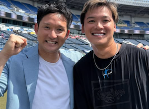 杉谷拳士が石川慎吾にエール「めちゃくちゃ応援してる」「ガツガツ行ったれ」元ハムの2ショット公開