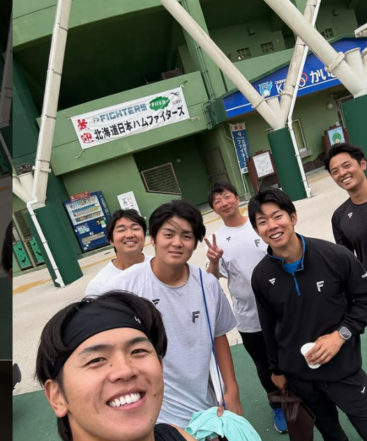 国頭キャンプ終了で“推し選手”紹介　日本ハム清水優心 笑顔ショット公開