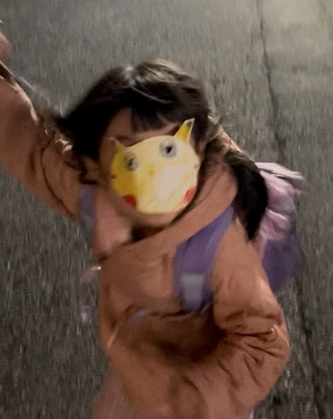 横澤夏子、娘のピカチュウお面にドキリ