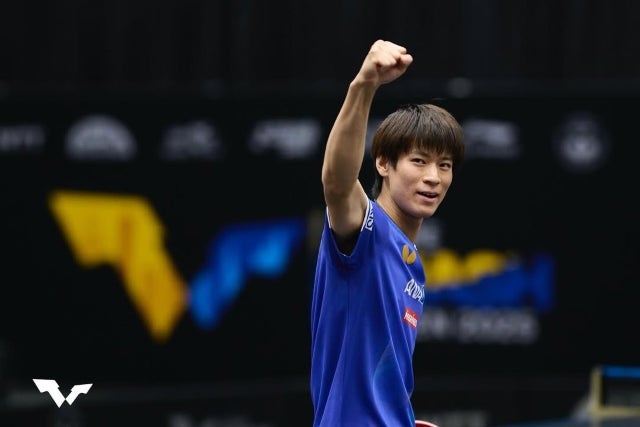 卓球男子日本代表・戸上隼輔、WTTヨーロッパスマッシュで「成長と課題」を実感。ガッツポーズで次戦への決意