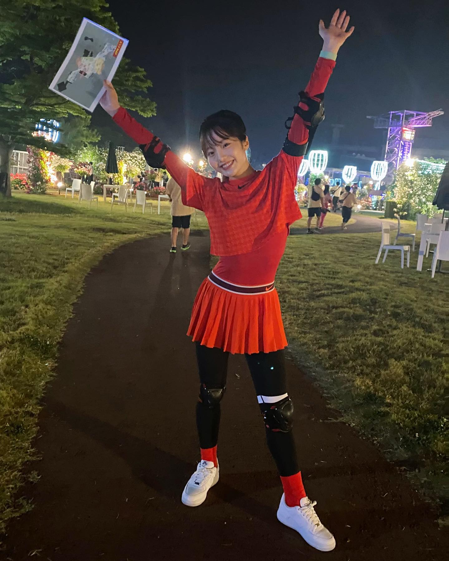 本田真凜「逃走中」のオフショットが