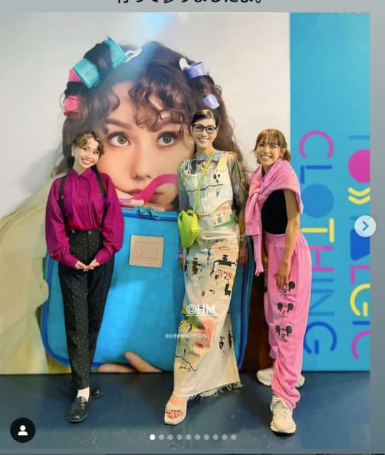 友人たちのアパレルブランドイベントにアンミカが参加！