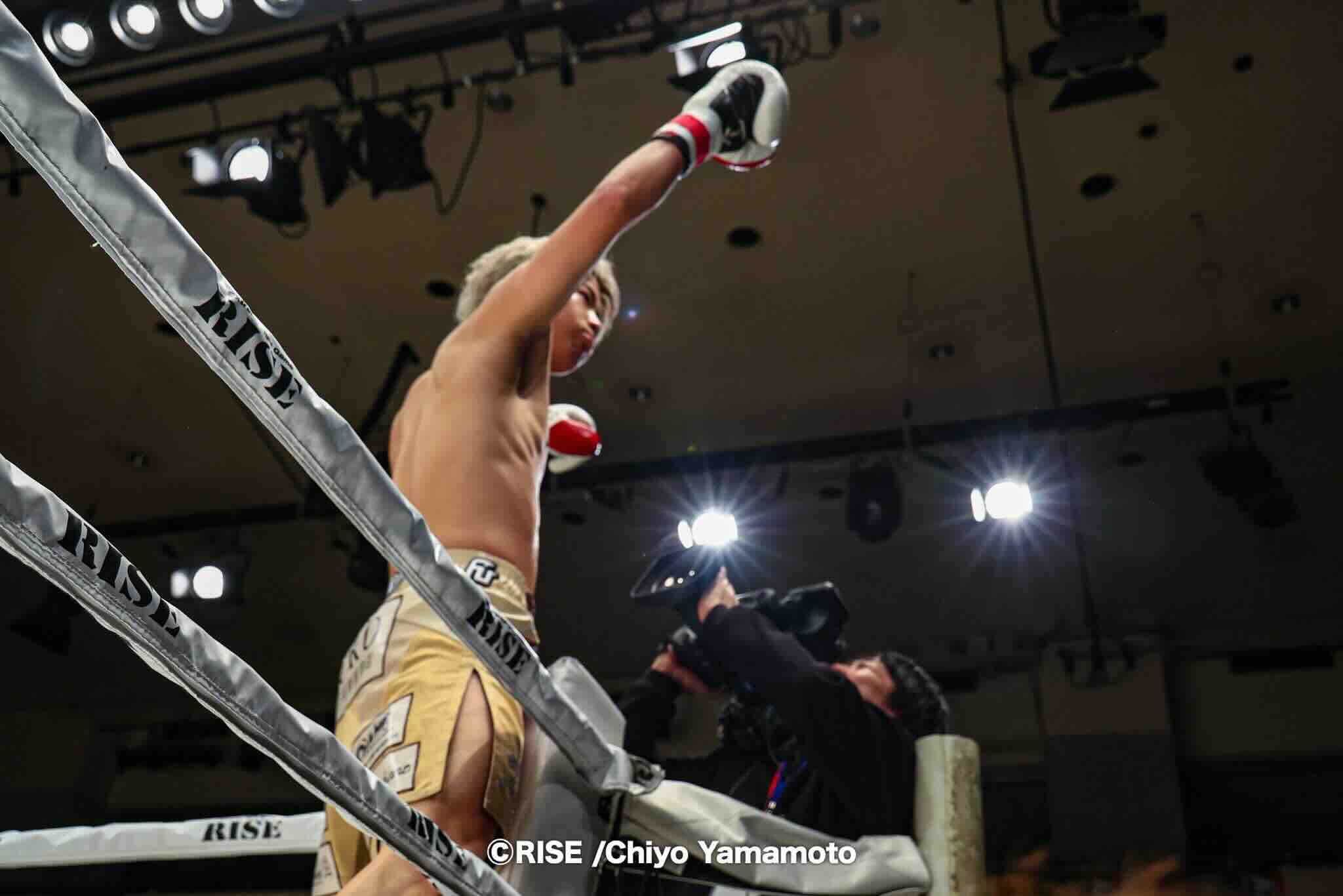 那須川龍心、1RKOで14連勝達成「先頭に立ってこれから引っ張って行きます！」