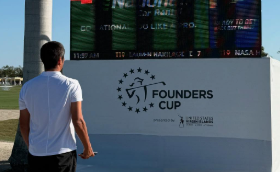 上原浩治、LPGA観戦で日本勢を応援！『みんな曲がらないよなぁ』