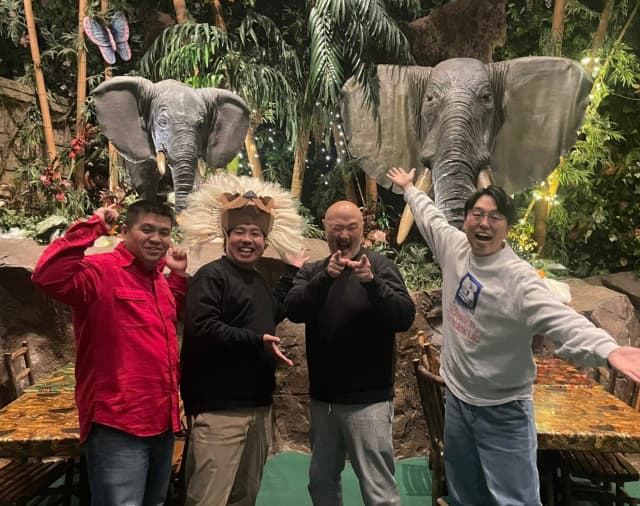 「ウケたら奢る！」有言実行のくまだまさし！よく見るとゾウとライオンの姿が…