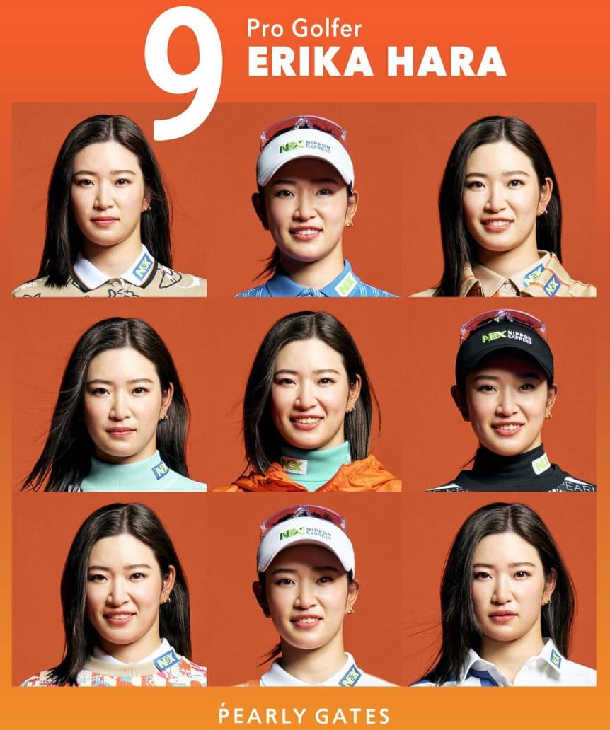 原英莉花　「原英莉花が9人？！」パーリーゲイツのLOOK公開中