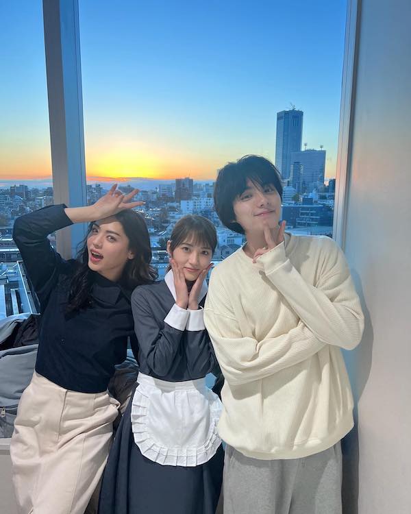 井手上漠が若月佑美、本田響矢との3Sを公開！『セレブ男子は手に負えません』で共演中✨