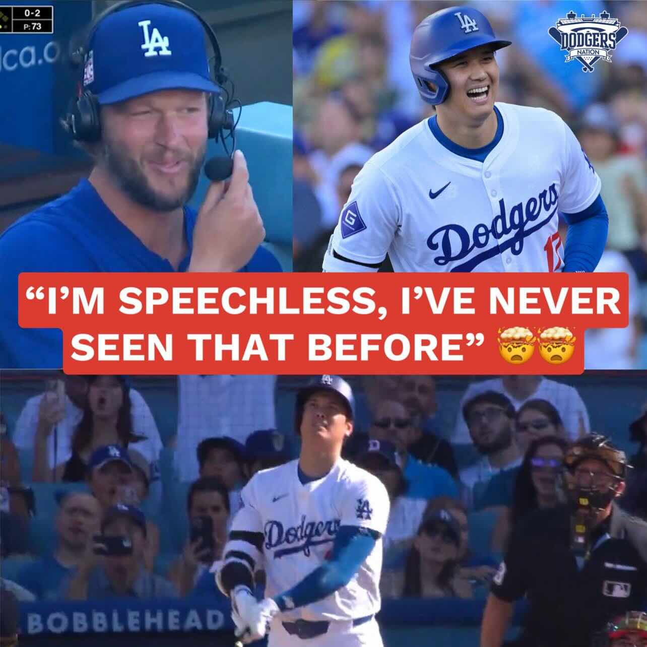 復帰間近のカーショーが大谷翔平の特大ホームランに驚愕！