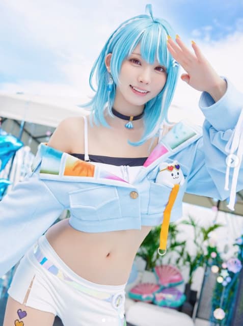 コスプレイヤー えなこ コスプレを披露！「白波らむね / ぶいすぽっ！」