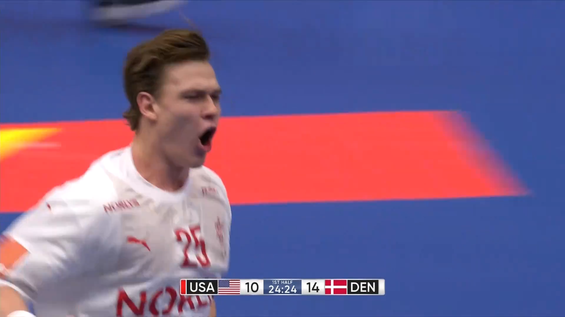 【ハンドボール】第28回男子世界選手権1/22メインラウンド アメリカ vs. デンマーク