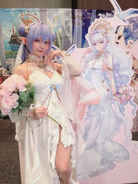 コスプレイヤー・宮本彩希が『放置少女』キャラの純白花嫁衣装コスを披露！美しすぎる姿にファンうっとり