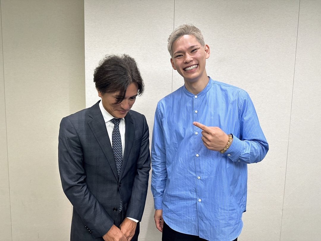 西田有志 新夕アナとの2ショットを公開！「ツーショット待ってましたよ！！」