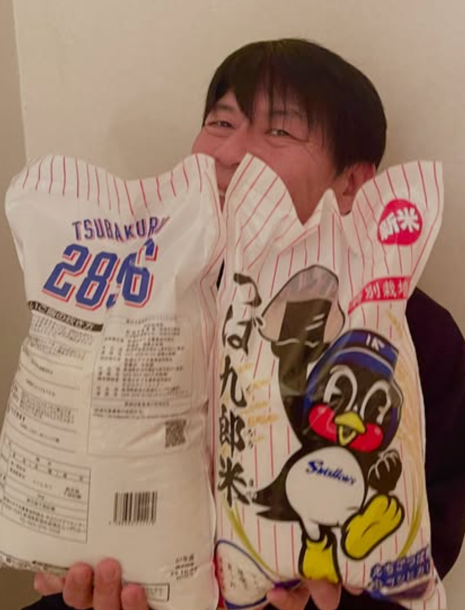 元ヤクルト・川崎憲次郎、つば九郎米に「大切にいただきます」