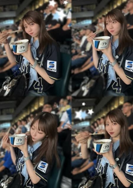 NMB48・福野杏実がエスコンフィールドで北海道グルメを堪能！