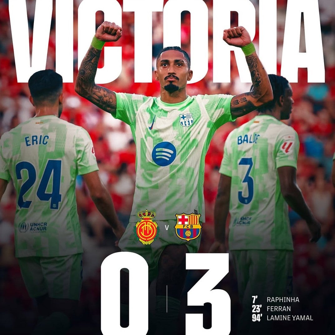 バルサ、新シーズン初戦でマジョルカに対し3－0で勝利！好スタートを切る