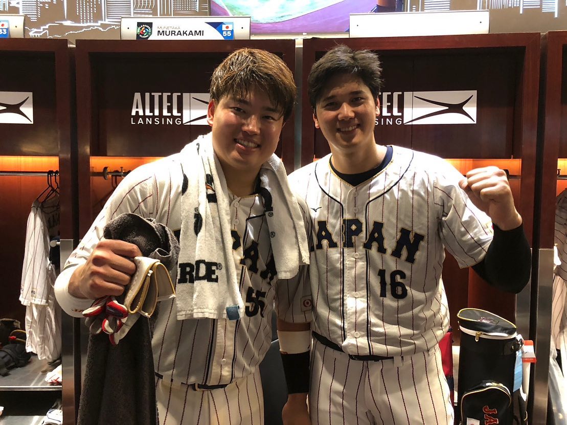 ⚾️逆転サヨナラ打で決勝進出に貢献の村上宗隆、大谷翔平らとの2S披露✨