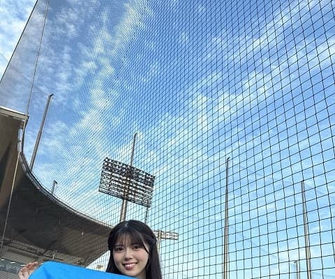 「初コラッキー可愛かったーーっ！」NMB48 坂下真心が阪神の新たなファーム施設へ！