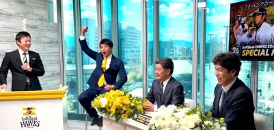 松田宣浩、ソフトバンクホークスOB戦に向けてドラフト会議に参加！「白鷹軍」で熱男魂炸裂へ！