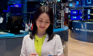 「春のNYから世界へ」片渕茜アナ、証券取引所＆モーターショーを中継「風もやっとやわらかくなってきた」
