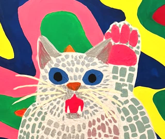 やす子、新たな才能を発揮！猫のアート作品「うひょお」に絶賛の声「画伯の個展希望！」