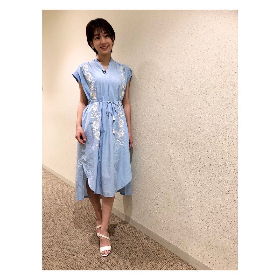 「癒される❤️❤️❤️」佐藤美希さんが2着のワンピース姿を披露👗✨