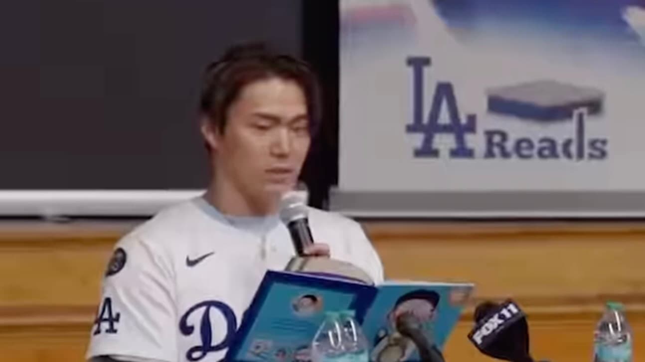 MLBJapan 山本由伸が子どもたちに絵本の読み聞かせ！？社会貢献活動の一環として