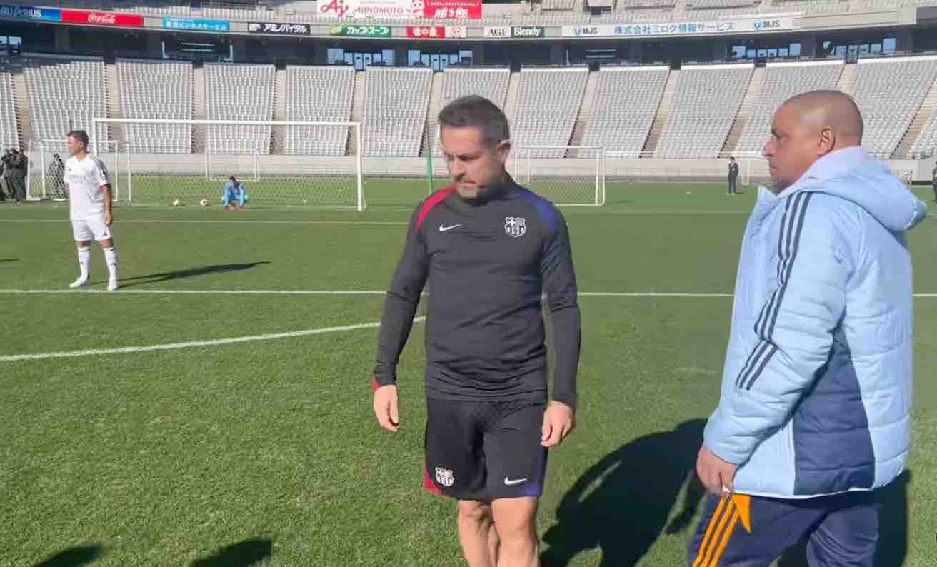 ロベカルら豪華メンバー　イニエスタの引退試合に向けた練習が公開