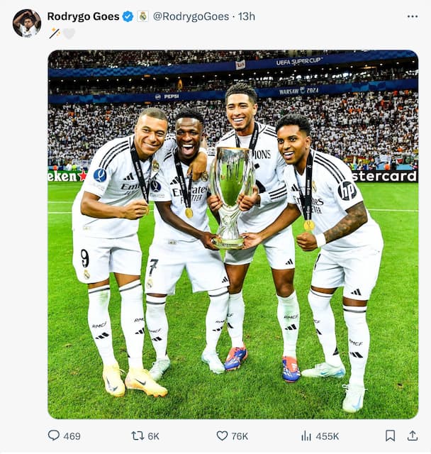 レアル最強アタッカーの豪華ショットが話題に