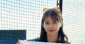 「大好きが大渋滞！」牧野真莉愛、日ハムキャンプを熱烈視察！熱盛タオル片手に大興奮