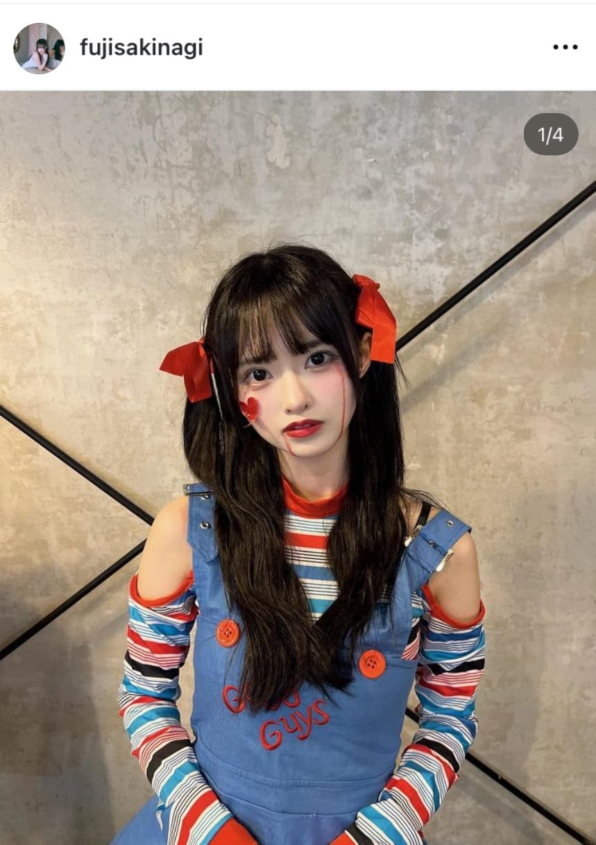 リアル推しの子・藤咲凪　ゾンビメイク披露💕子育てと両立しながらLiveに出演