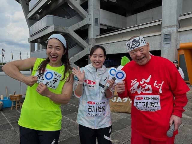 石川佳純、「チビリンピック2025」のオフショット公開！