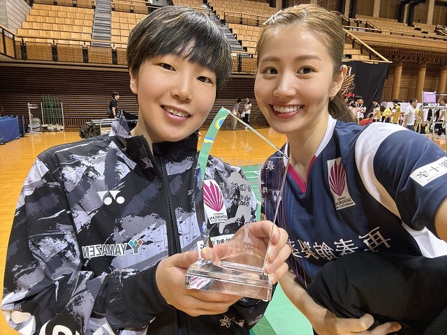 「チームみんながMVPだったこの大会！」バドミントン・志田千陽が全日本実業団選手権の優勝ショットを公開