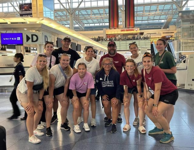 「皆さんにお礼の挨拶を頂きました。」女子ソフト・宇津木妙子がチェコ女子ソフトボールチームをお見送り