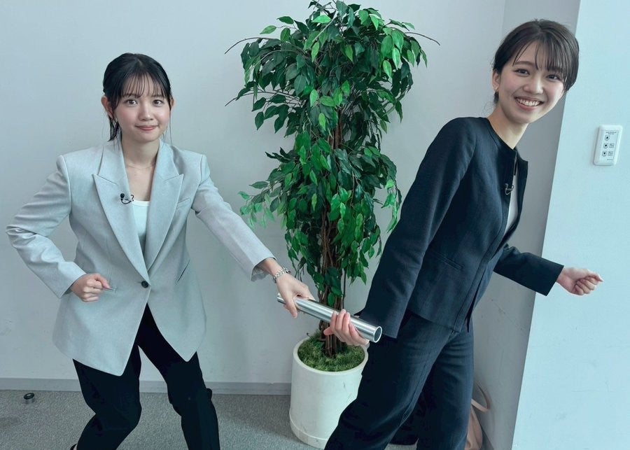 田中瞳アナが5代目アシスタントを紹介、番組のバトン引き継ぎショットを投稿