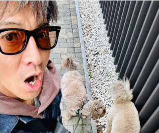 「9900歩の出動！」木村拓哉、愛犬との散歩ショットに反響