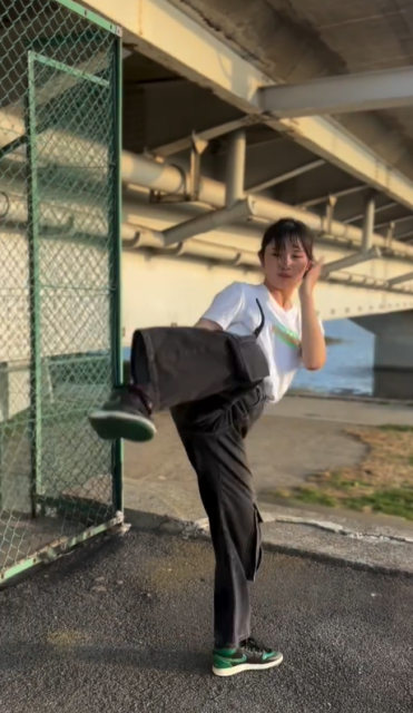 「ファイターの毎日はほぼ練習でできてる」女子大生格闘家・辻井和花、カッコ良すぎるシャドームービーにファン歓喜！