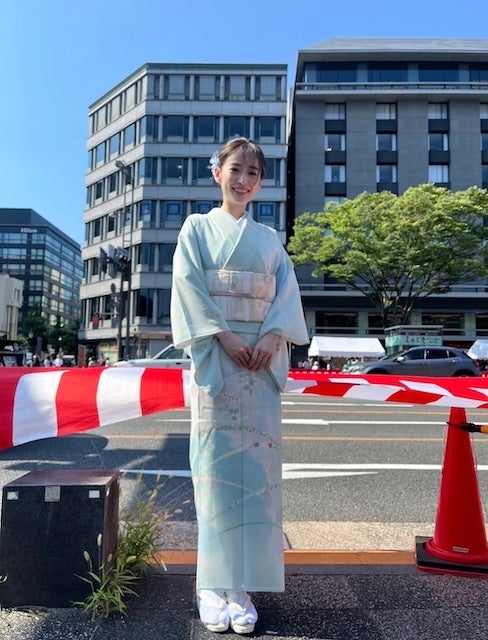 女優・泉里香、祇園祭後祭りに参加！