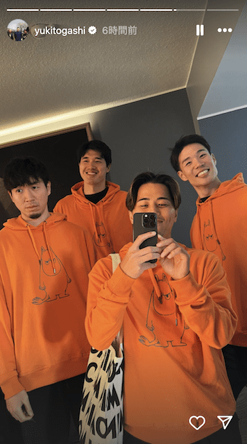 バスケ男子日本代表がお揃いのムーミンの服を着たオフショットを公開！「仲良すぎ！！」
