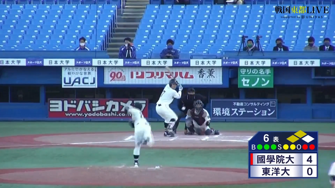 國學院大学 vs 東洋大学（1回戦）東都大学野球（春季1部）【ハイライト】