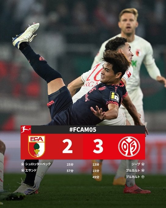 佐野海舟がフル出場！マインツが今季リーグ戦初勝利を挙げる