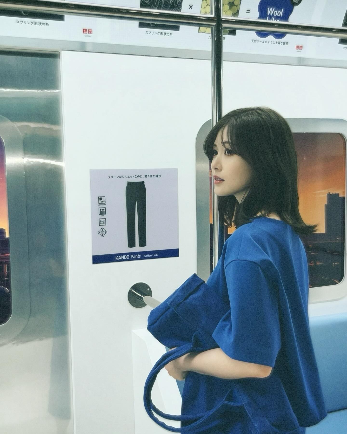 白石麻衣が青色コーデを披露💙「青の印象強烈」の声も👀