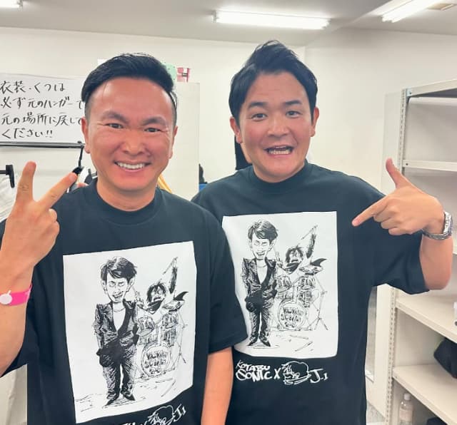 かまいたち 山内　千鳥ノブとの2ショットを公開！「 コヤソニ呼んでもらいましたー 」