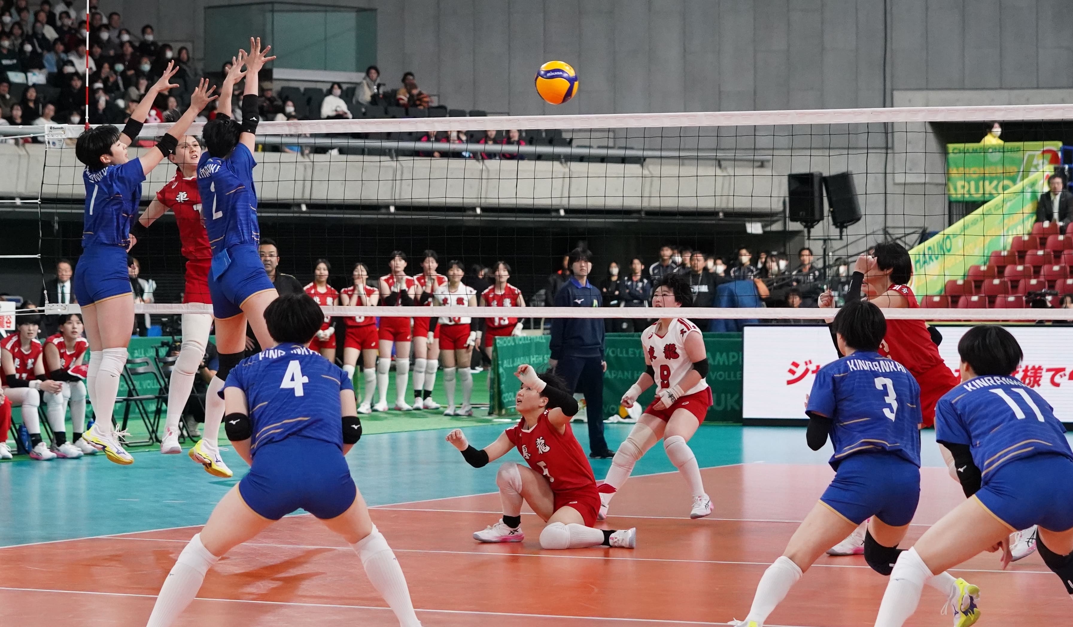 “インターハイ女王の底力”金蘭会、東九州龍谷とのフルセットの激闘を制し決勝の舞台へ