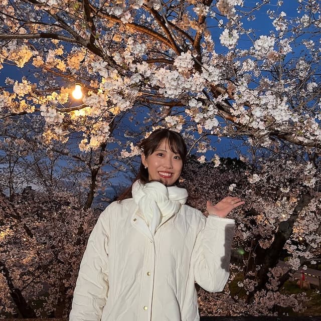 亀蔦なごみ、夜のお花見を満喫！「素敵な時間を過ごせました」