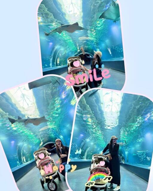 手島優「テンション爆上がり！」親子で感動した水中トンネル体験