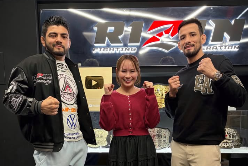横島加奈、サトシ＆クレベルの姿に感動　RIZIN事務局での一幕